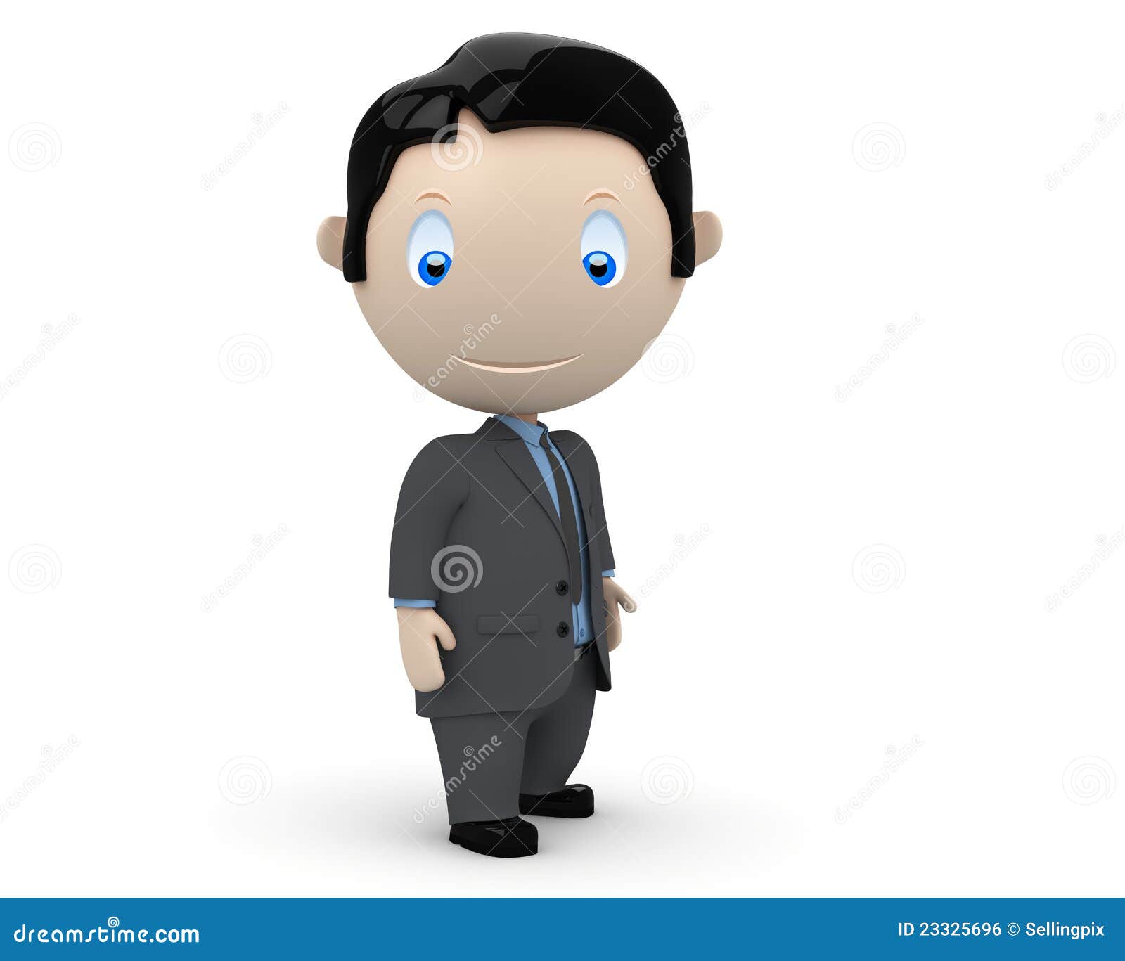 businessman! social 3d characters