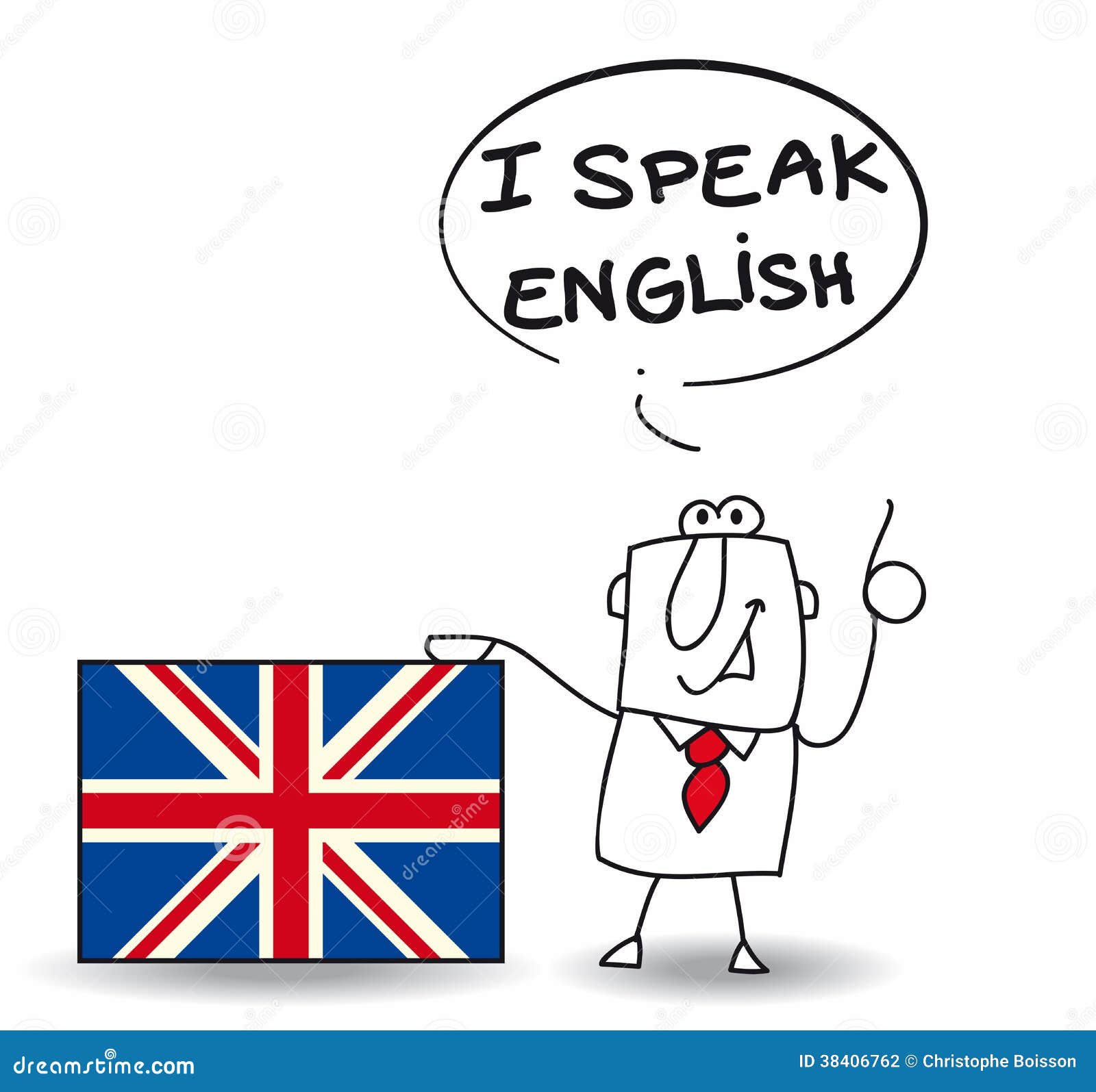 This Businessman Speak English Stock Vector Illustration Of Cartoon British