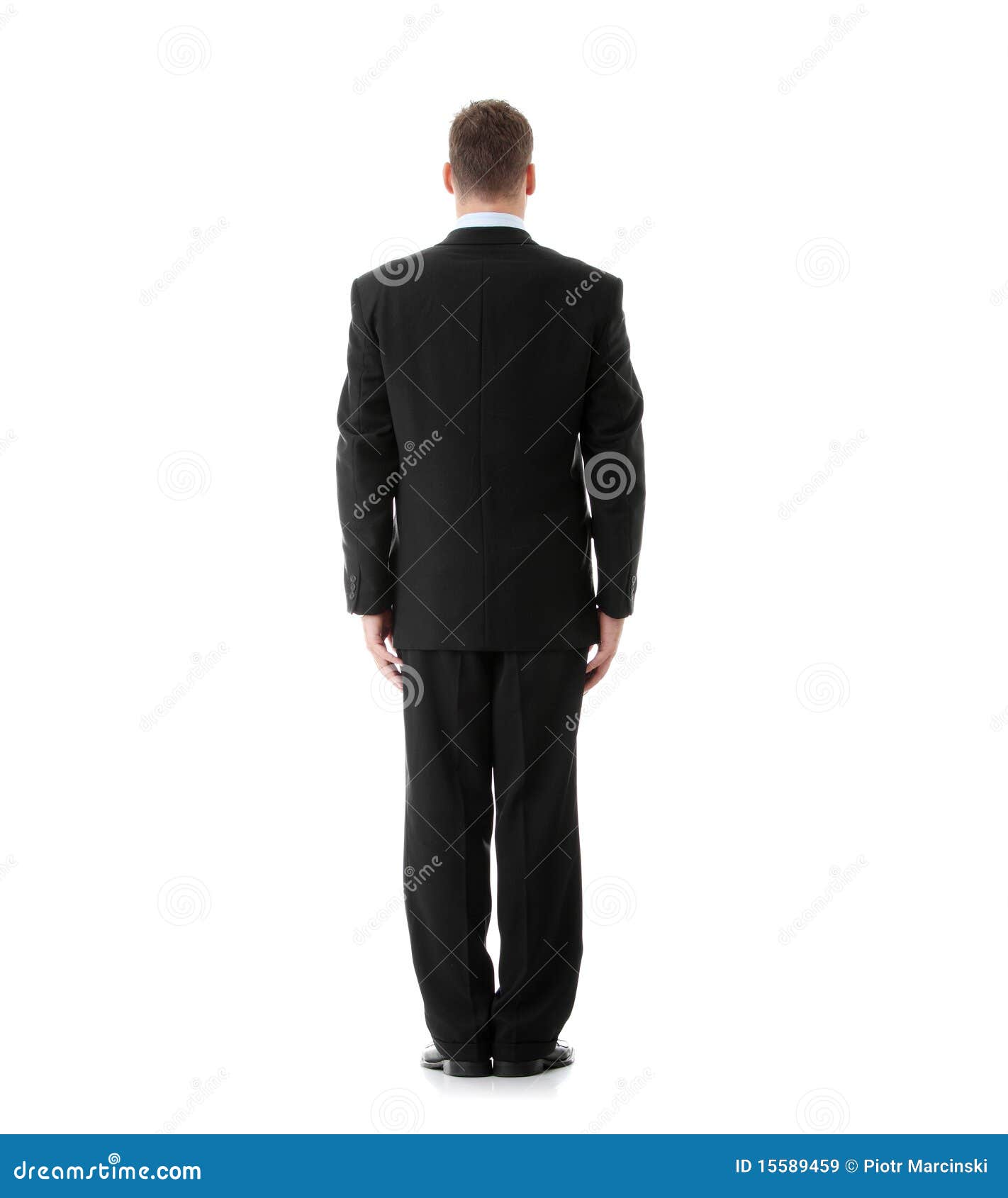 Businessman standing back stock image. Image of businessperson - 15589459