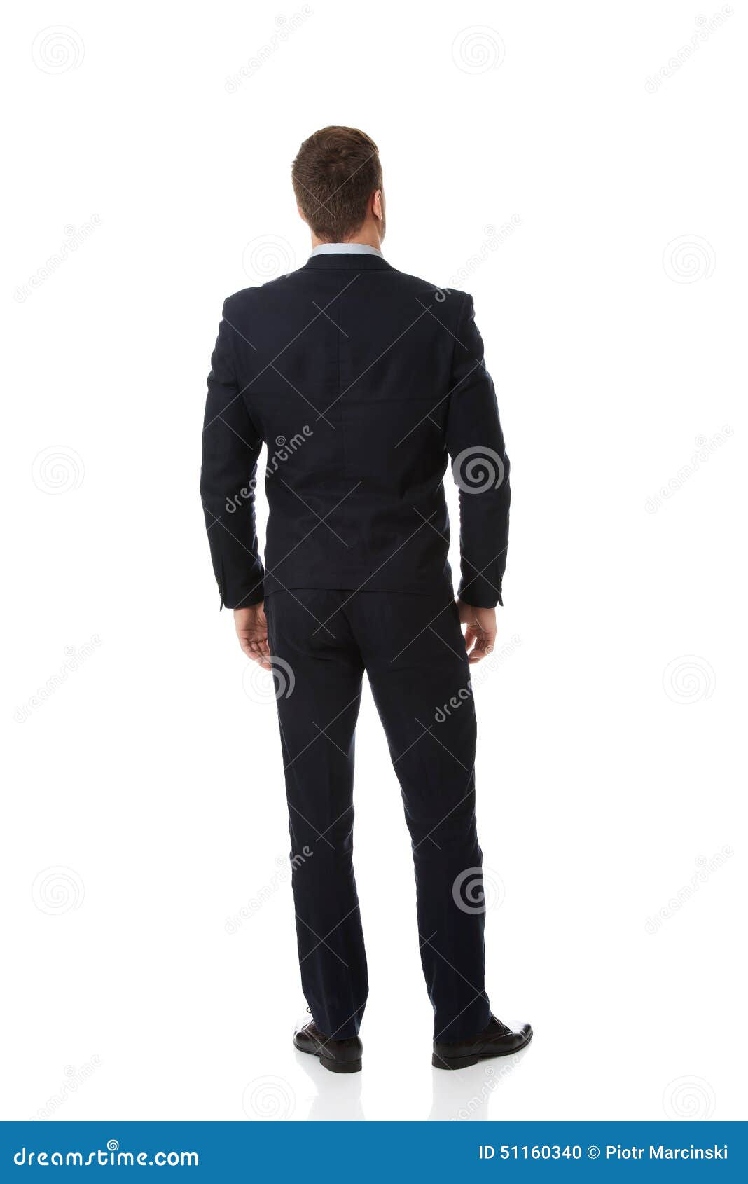 Businessman Standing Back To Camera. Stock Photo - Image of caucasian ...