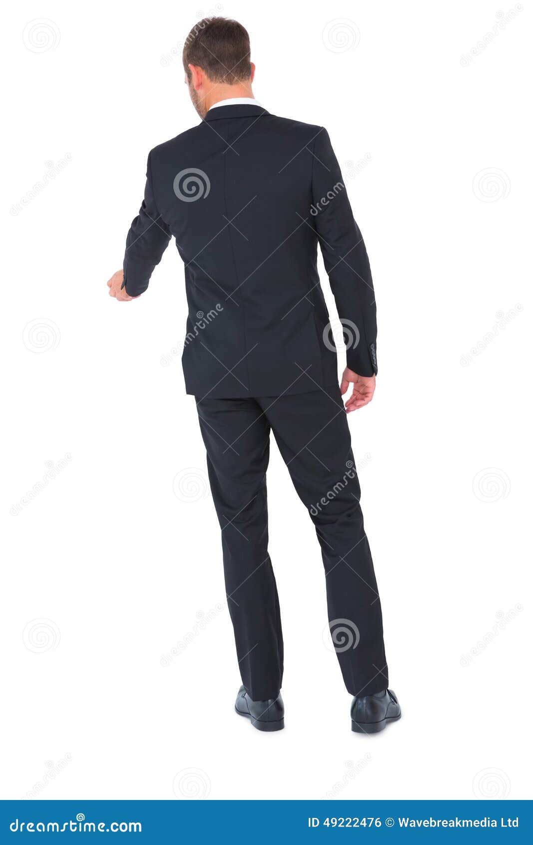 Businessman Standing and Looking Down Stock Photo - Image of adult ...