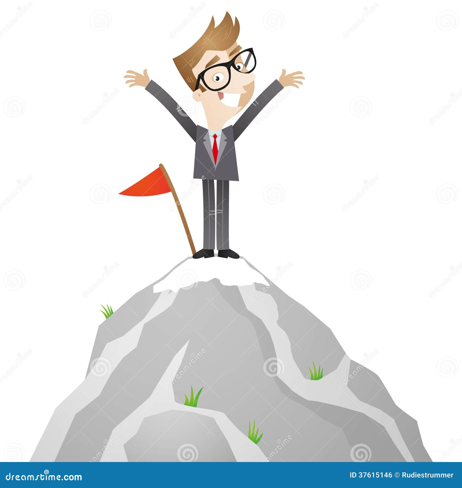 clipart man on mountain top - photo #3