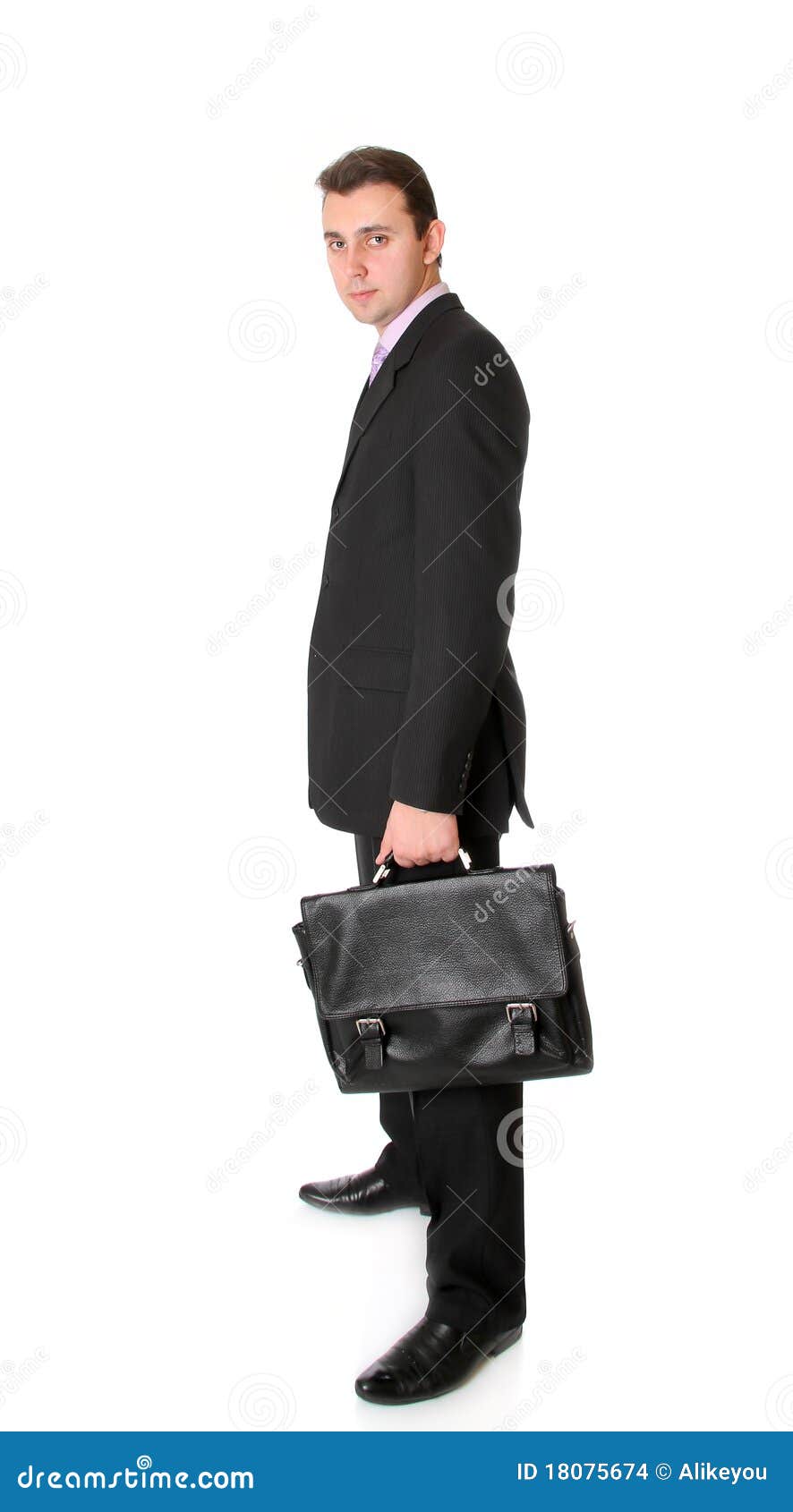 Businessman with the Suitcase Stock Photo Image of director, case
