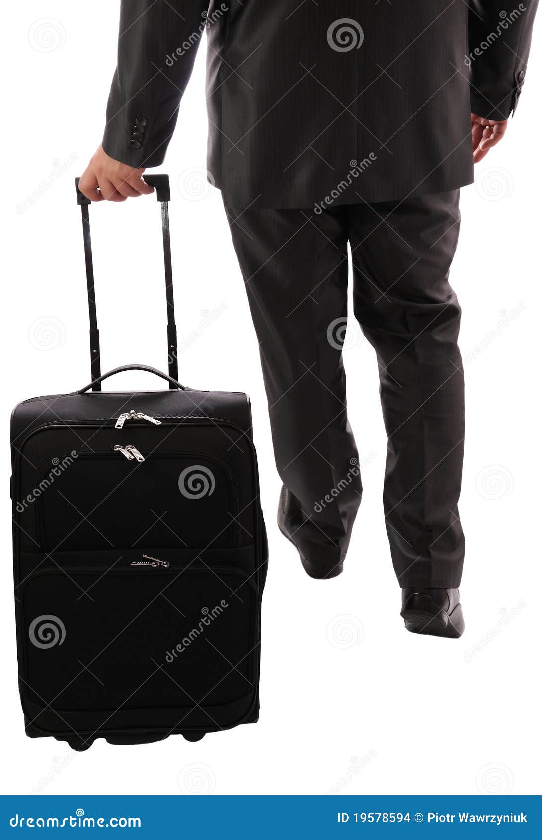 Businessman with suitcase stock photo. Image of holding 19578594