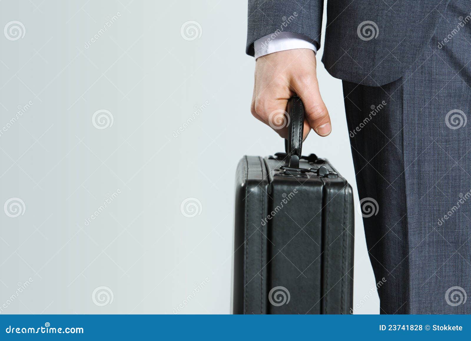 Businessman with suitcase stock photo. Image of white 23741828