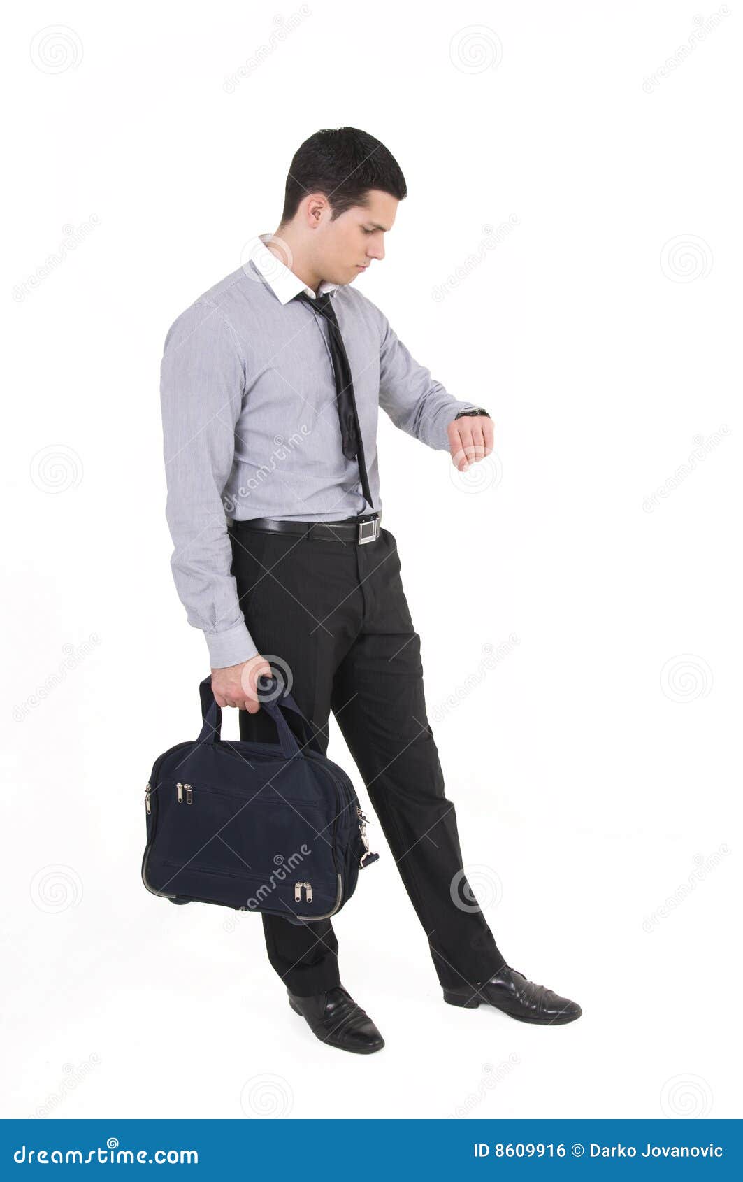 Businessman with suitcase stock photo. Image of adults 8609916