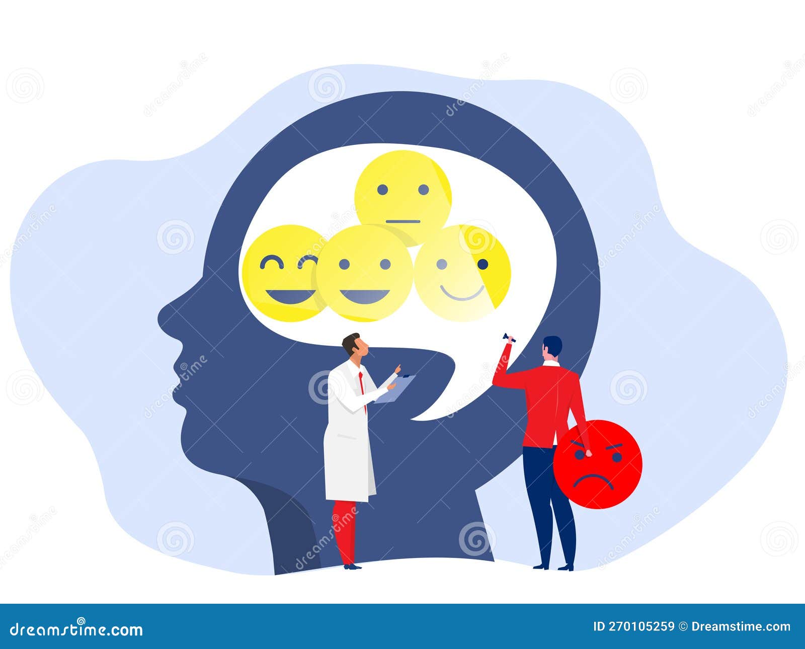 https://thumbs.dreamstime.com/z/businessman-take-out-face-negative-head-except-positive-thinking-reaction-concept-vector-270105259.jpg