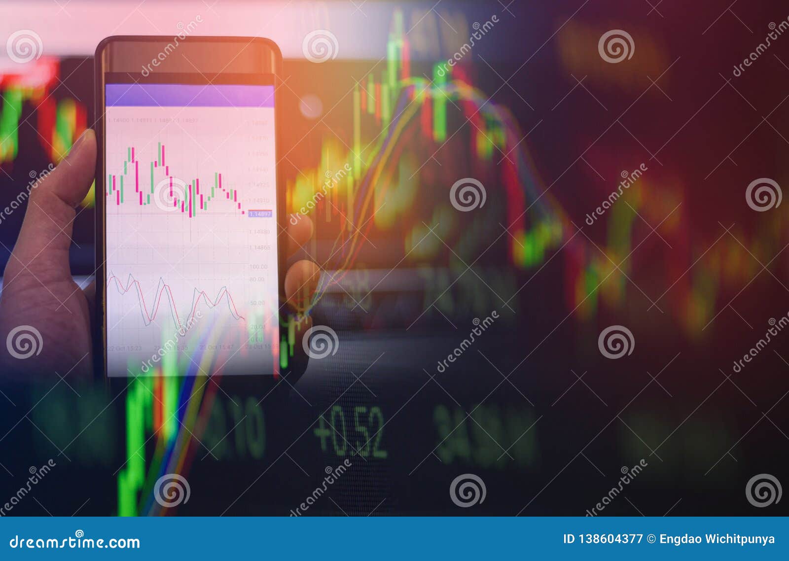 Businessman Use Smartphone Trading Forex Or Stock Exchange Market - 