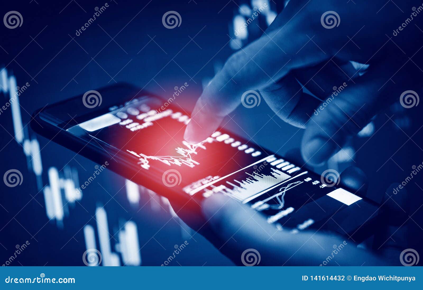 Businessman Use Smartphone Trading Online Forex Or Stock Exchange - 
