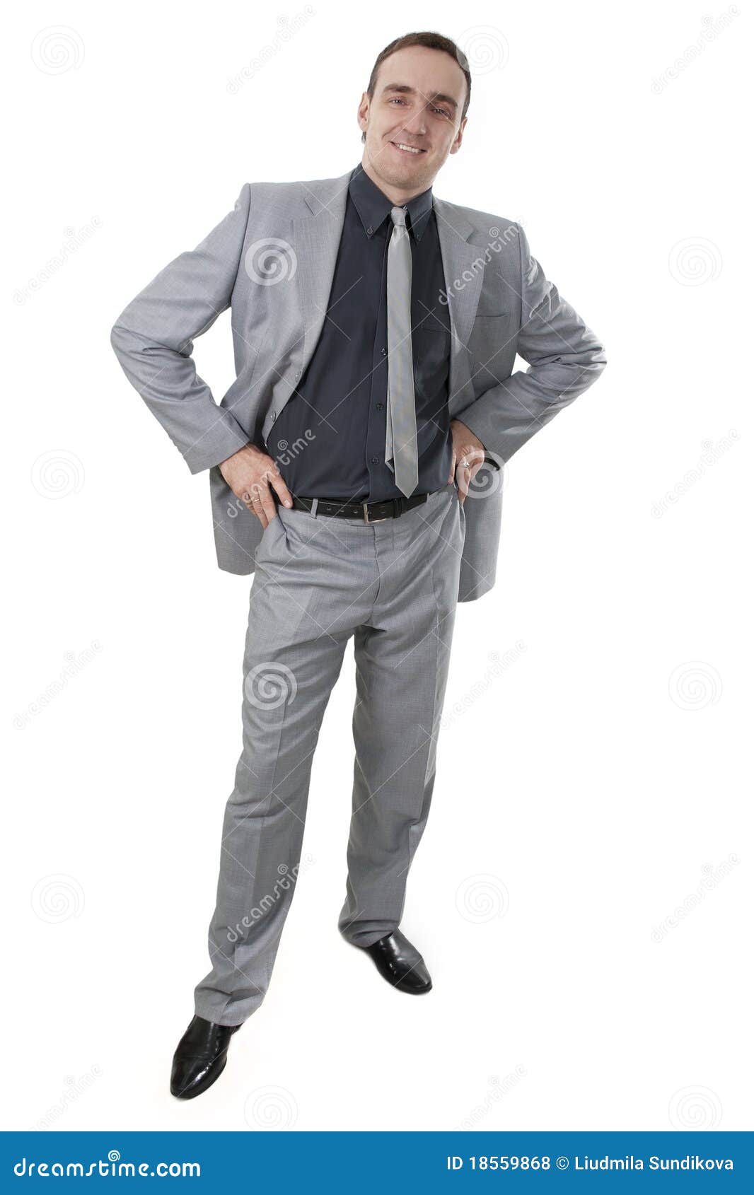 Businessman On A White Background. Stock Photo - Image of manager ...