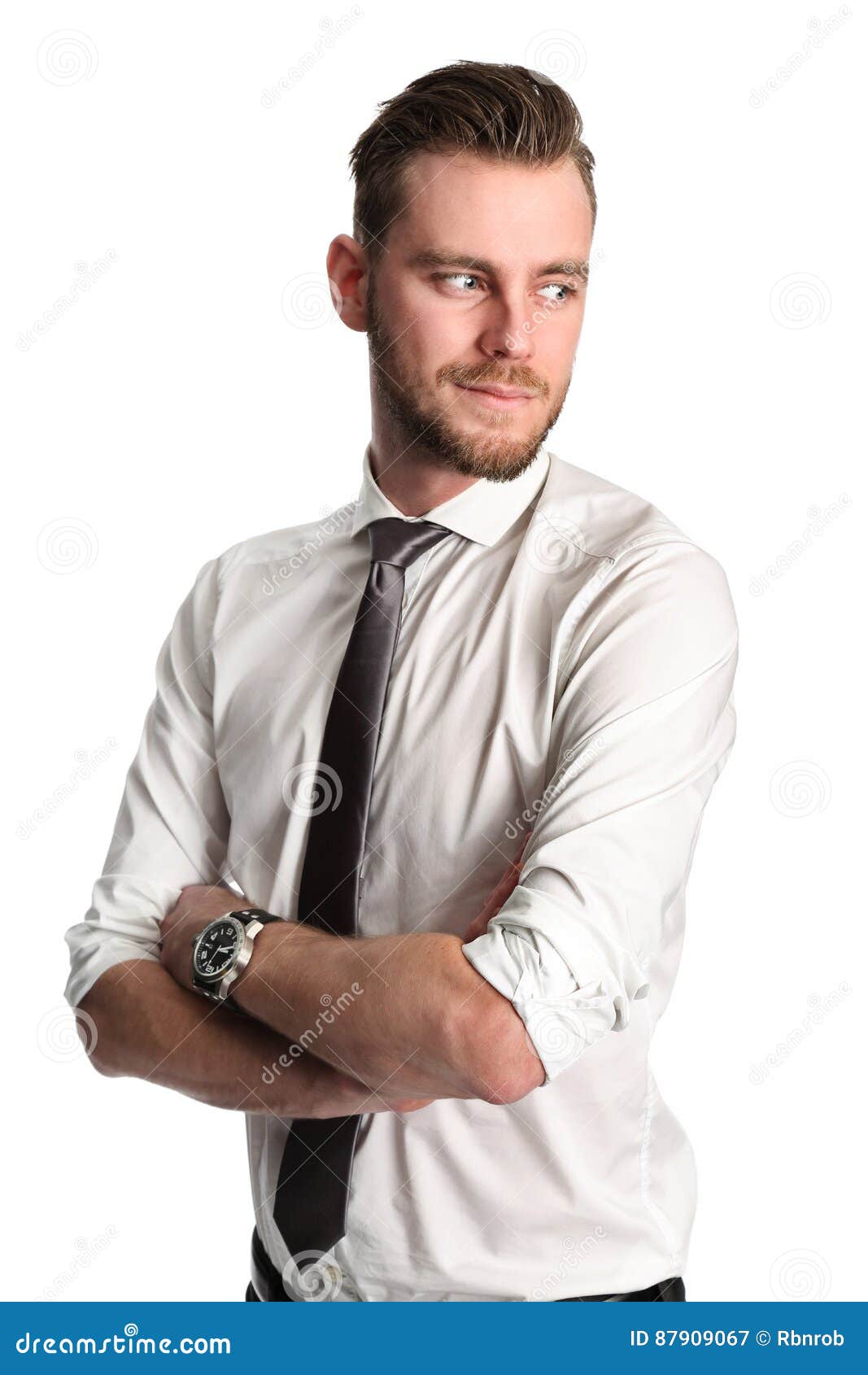 collared shirt rolled up sleeves