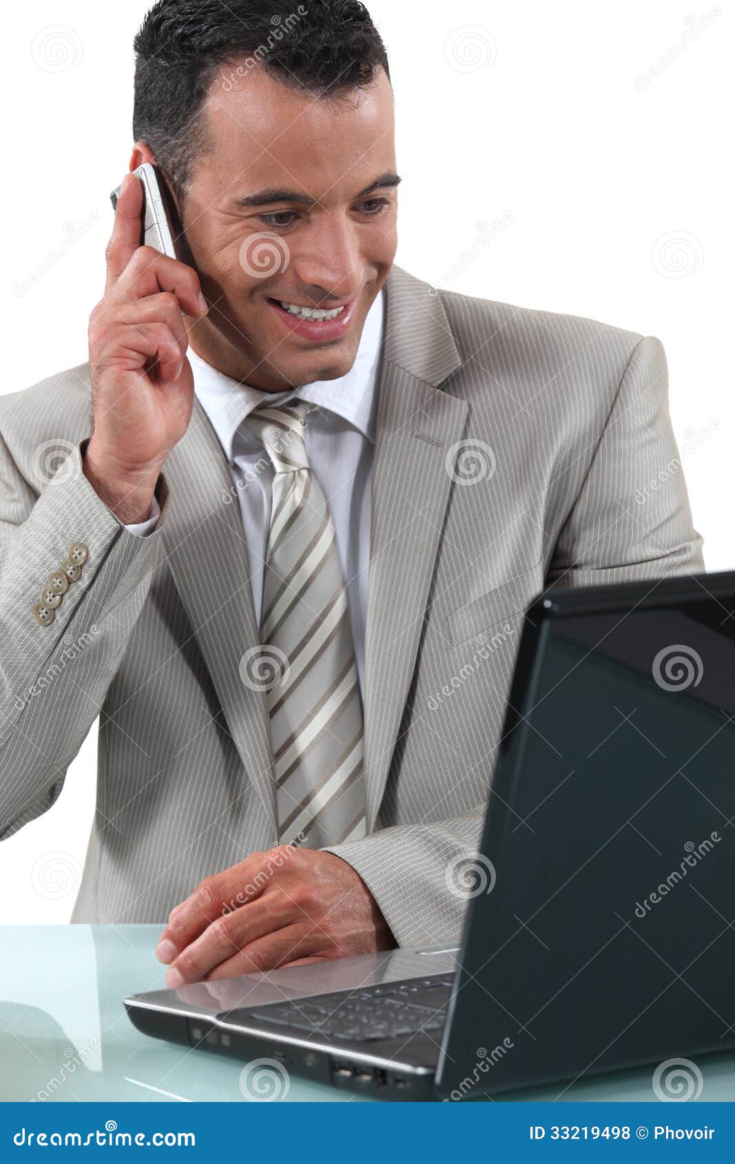 Businessman Working at His Desk Stock Photo Image of leadership
