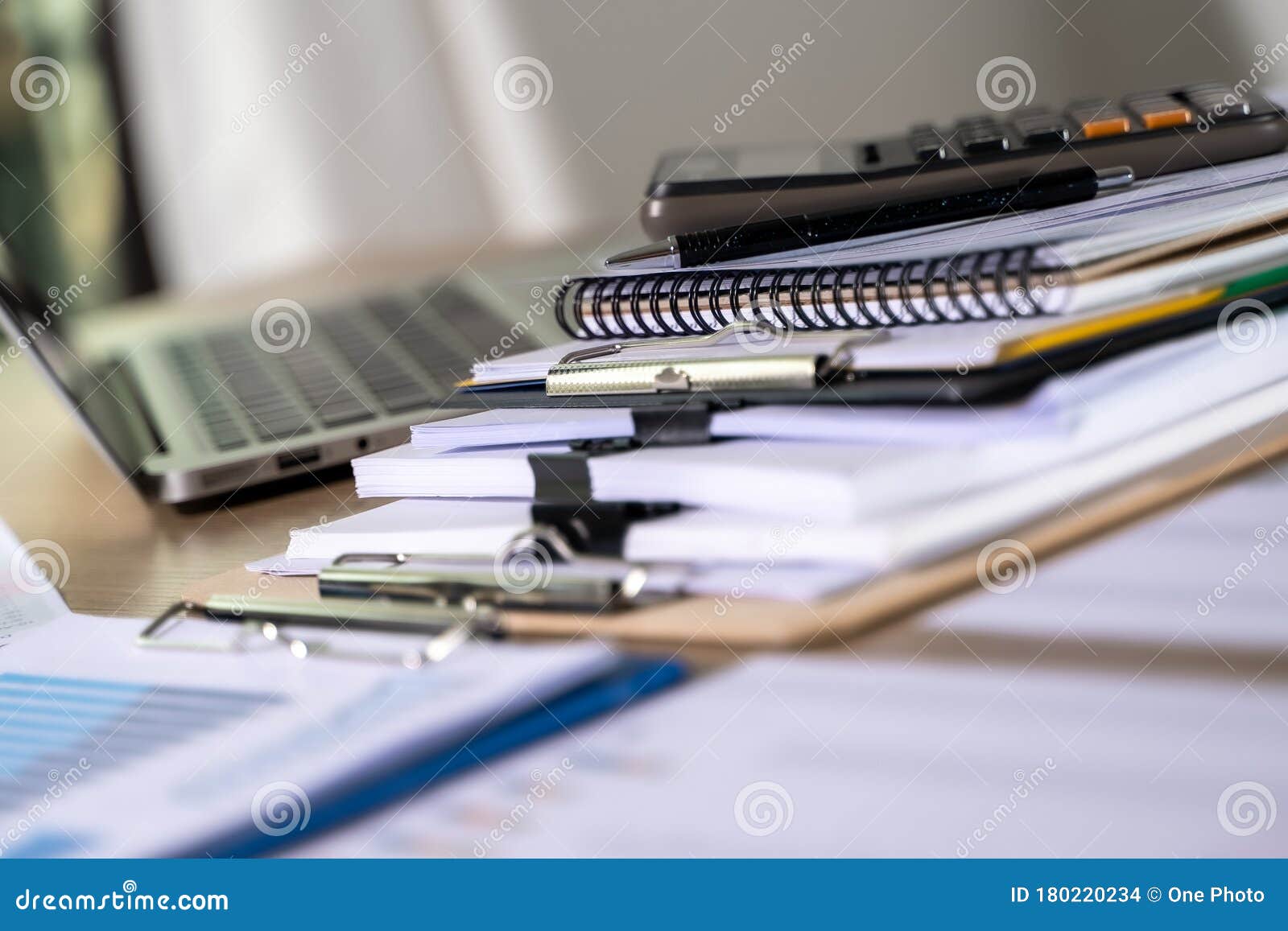 businessman working reading documents graph financial to job succes analyze document plans