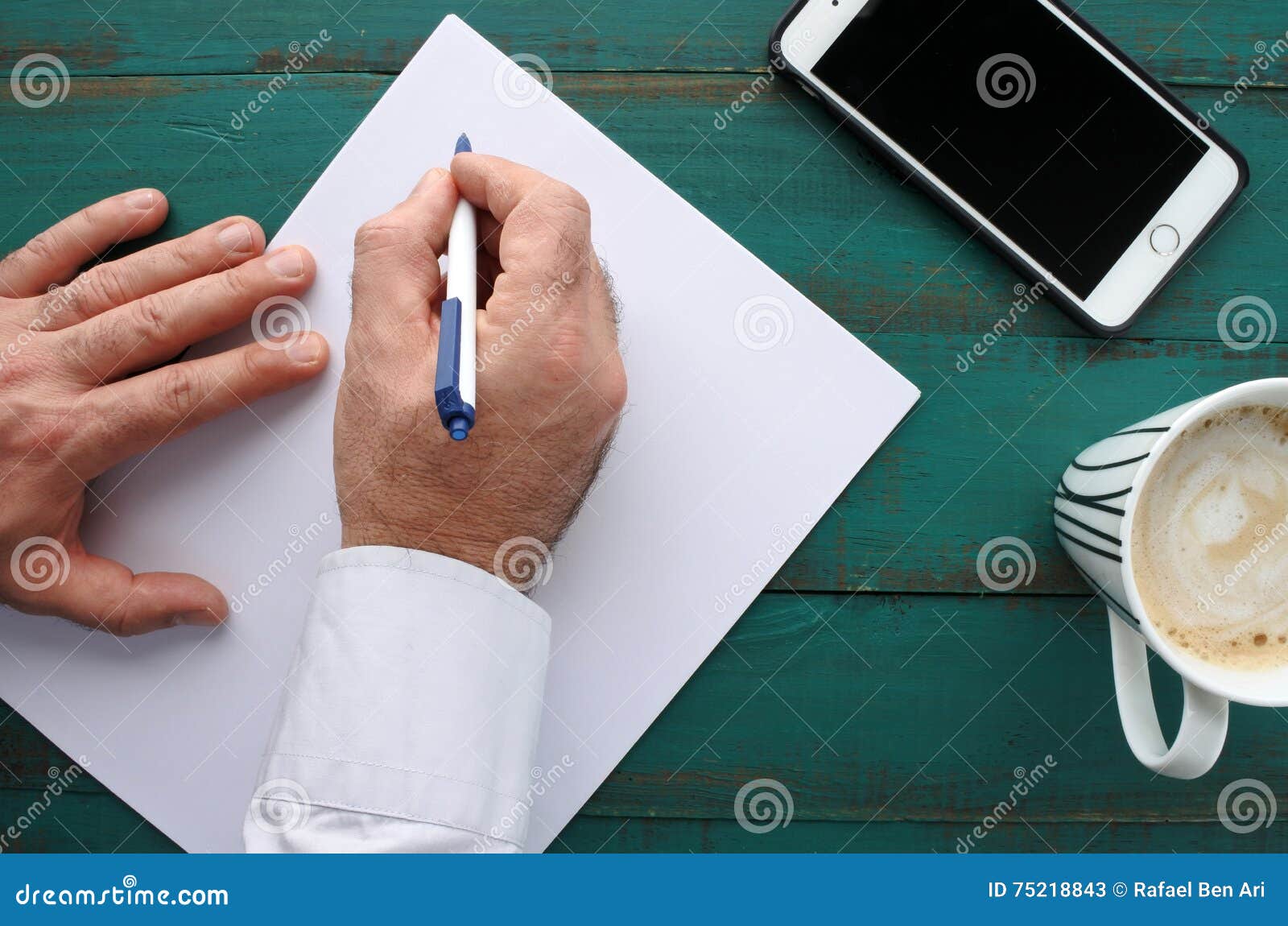 businessman write a letter