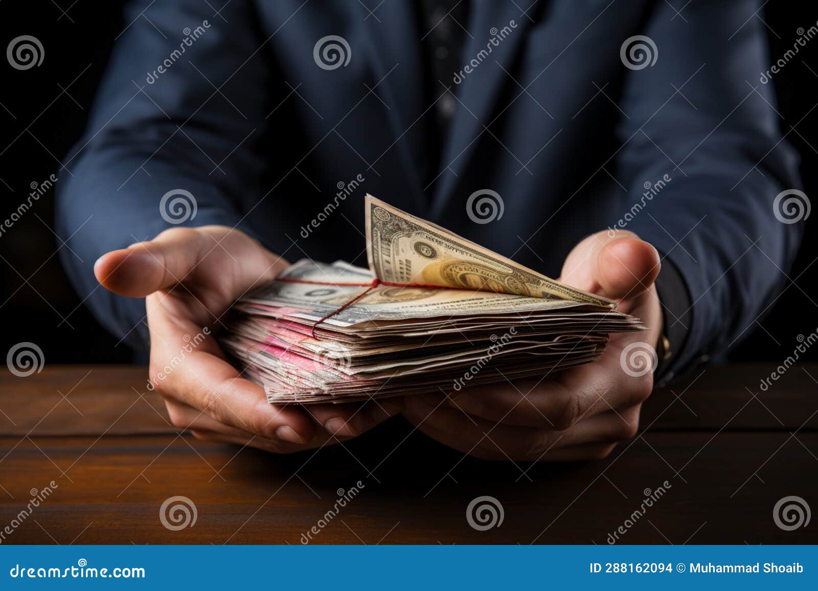 businessmans refusal of money envelope underscores moral stance against financial inducements