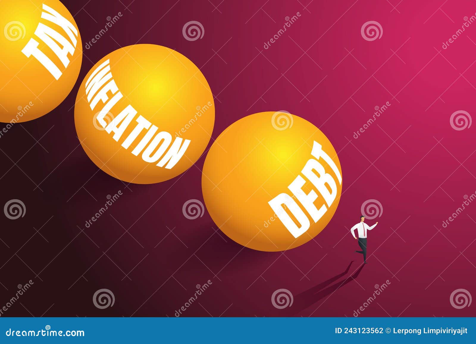 businessmen run away, debt, the ensuing inflation crisis and tax