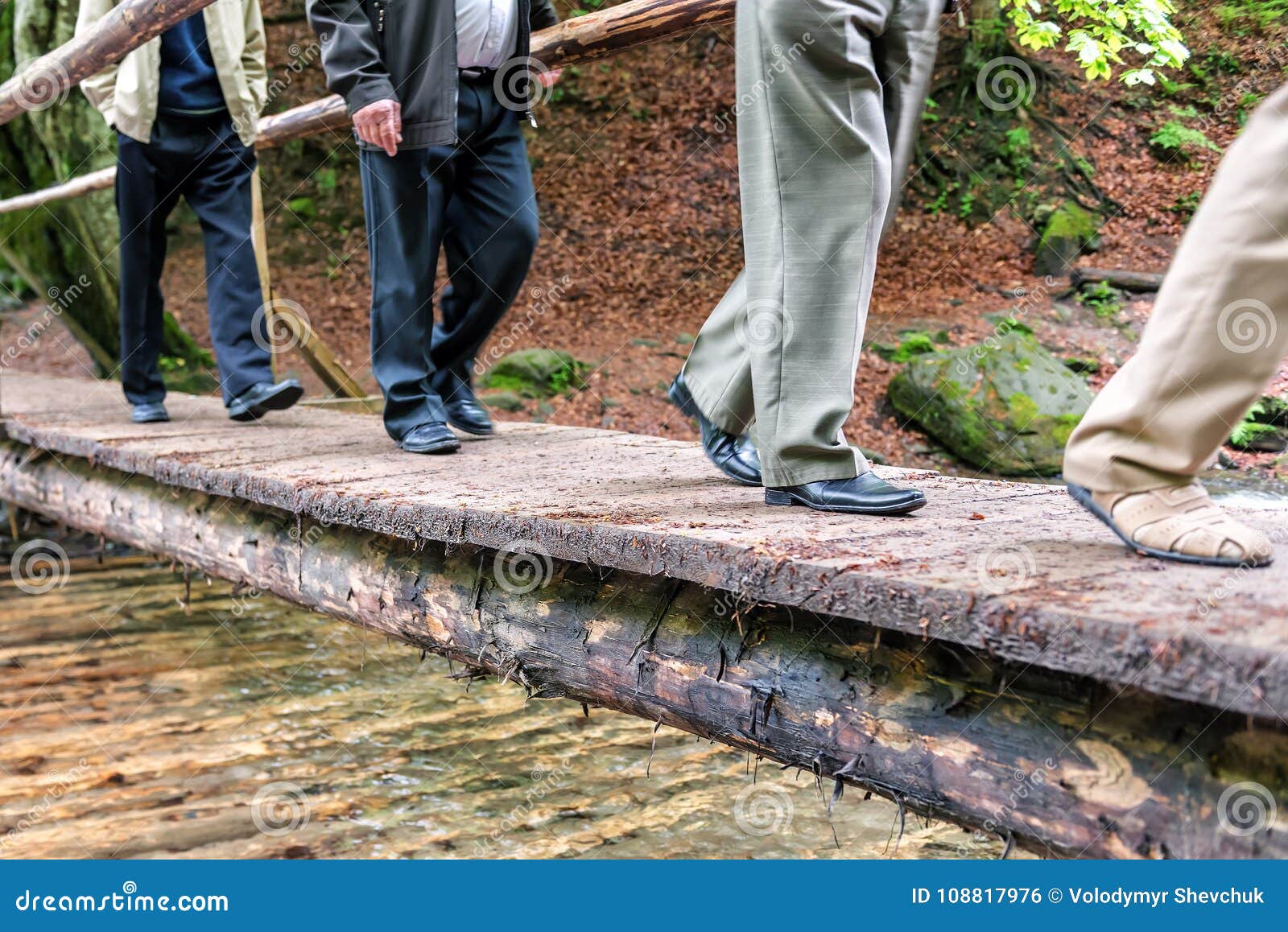 Men`s Legs in Pants and Shoes on the Bridge Stock Photo - Image of ...