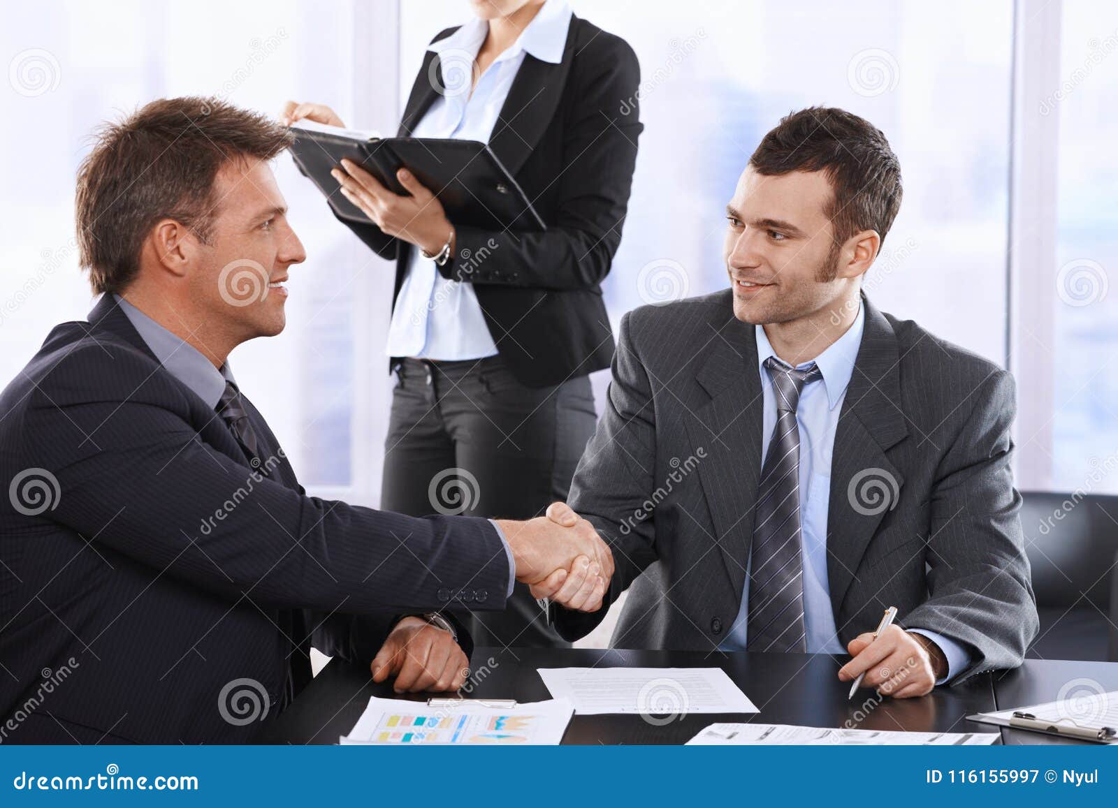businessmen shaking hands