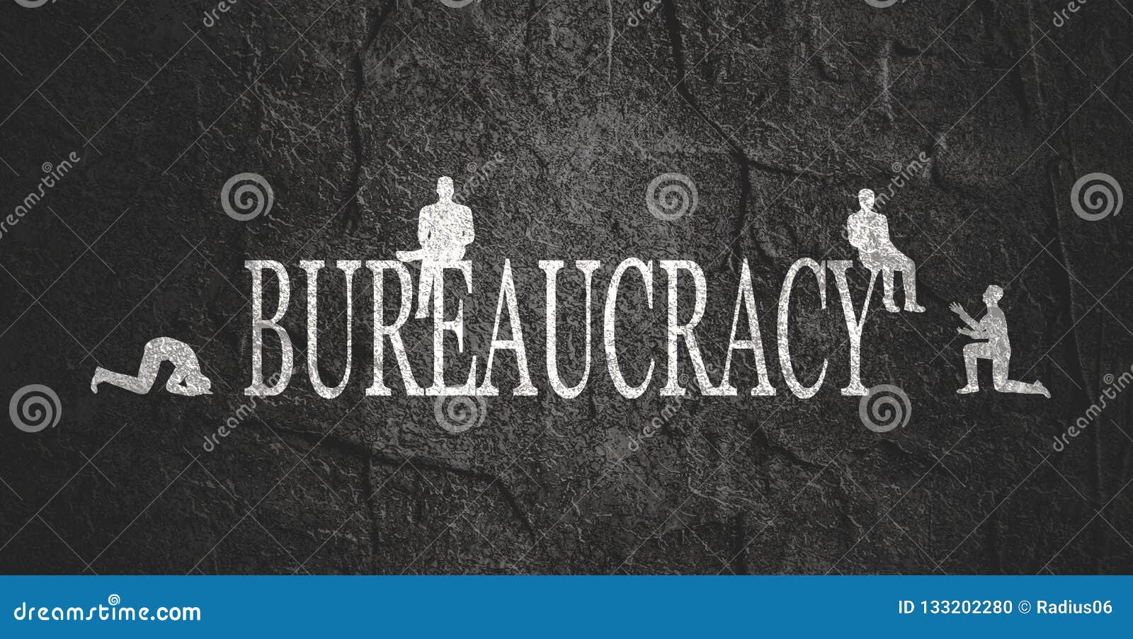 Bureaucracy Concept Illustration. Stock Illustration Illustration of