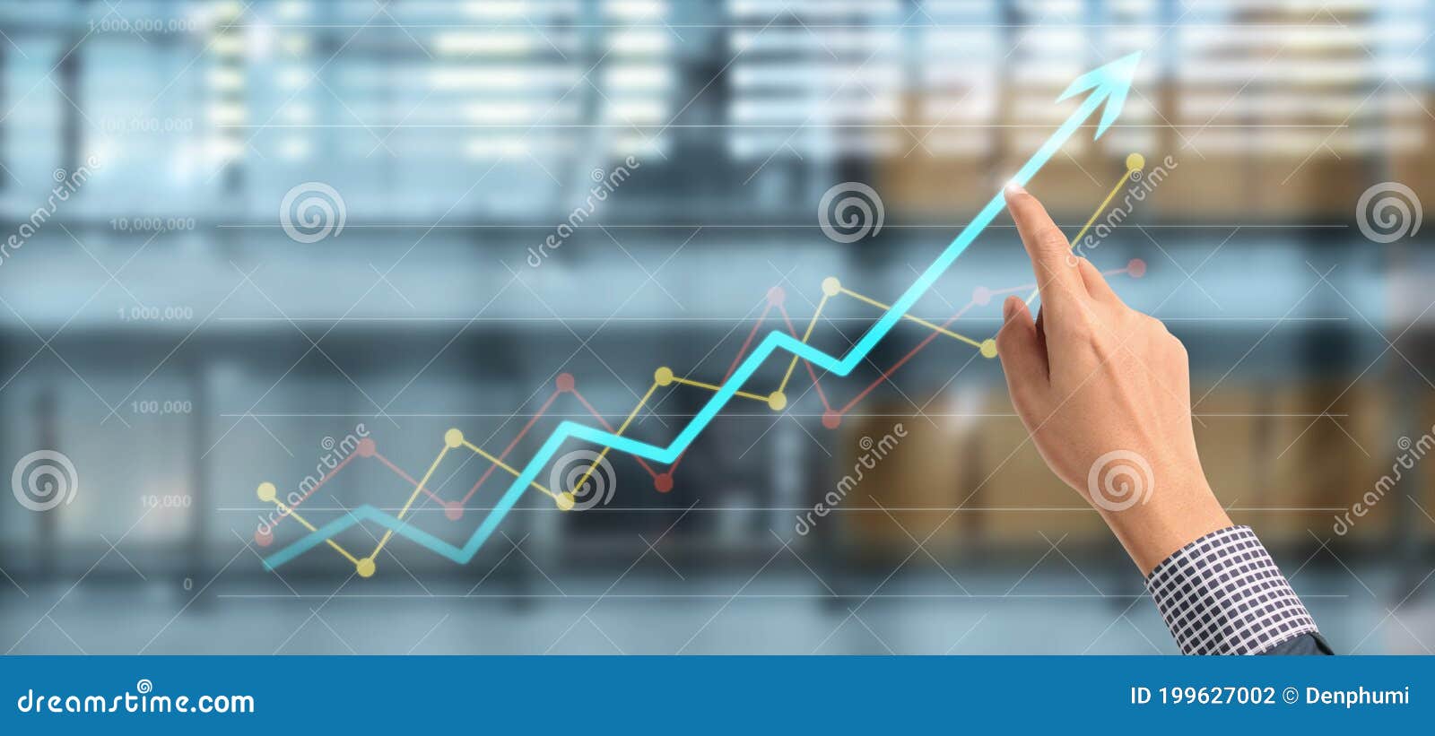 businessplan graph growth and increase of chart positive indicators