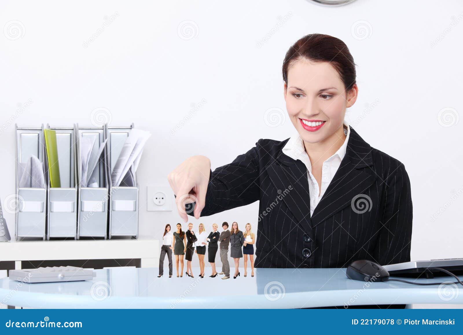 Businesswoman Choosing Worker. Stock Photo - Image of choosing ...