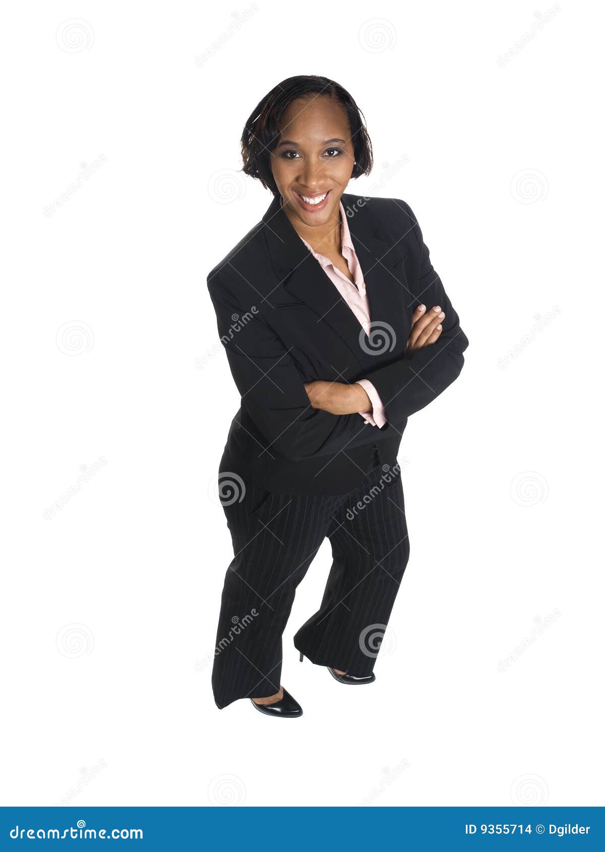 Businesswoman - happy stock photo. Image of white, studio - 9355714