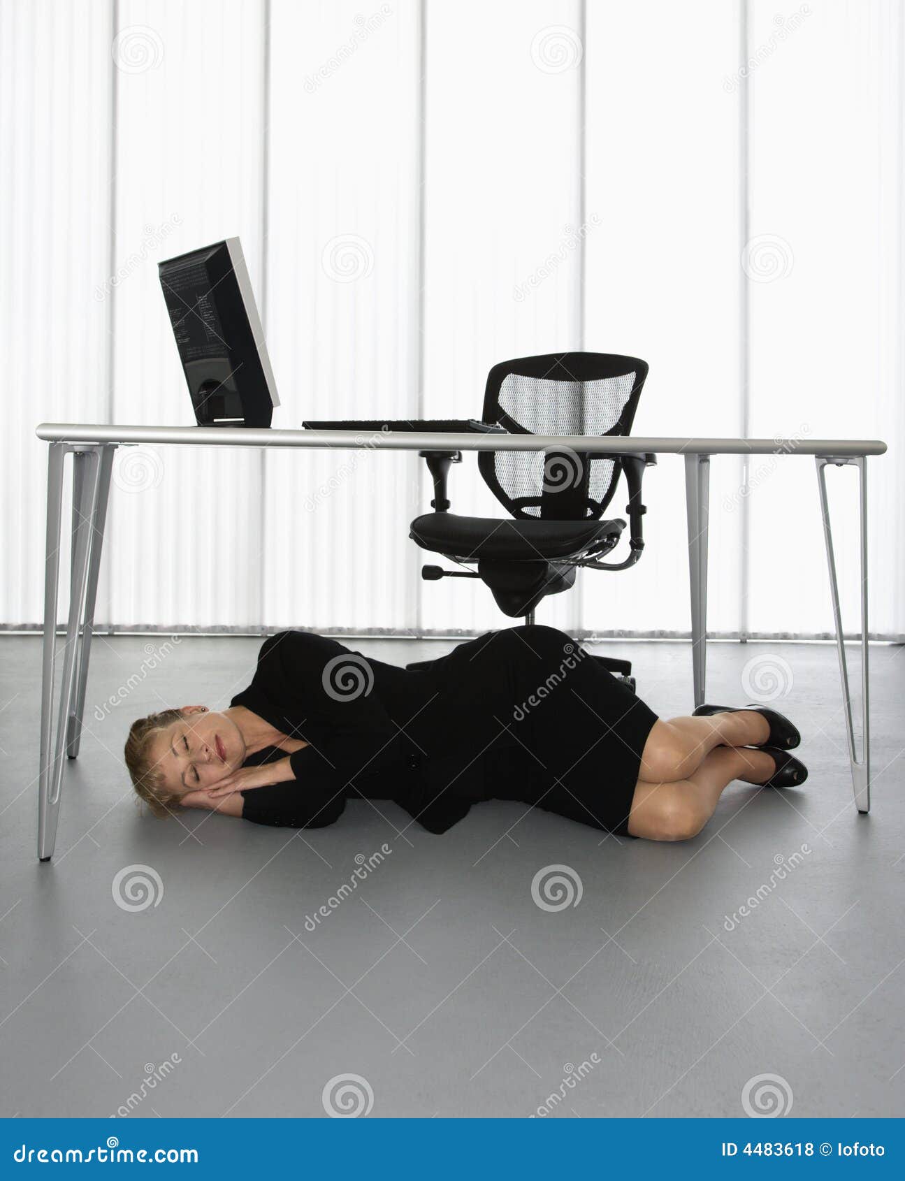 Businesswoman Napping Stock Photo Image Of Assistant 4483618