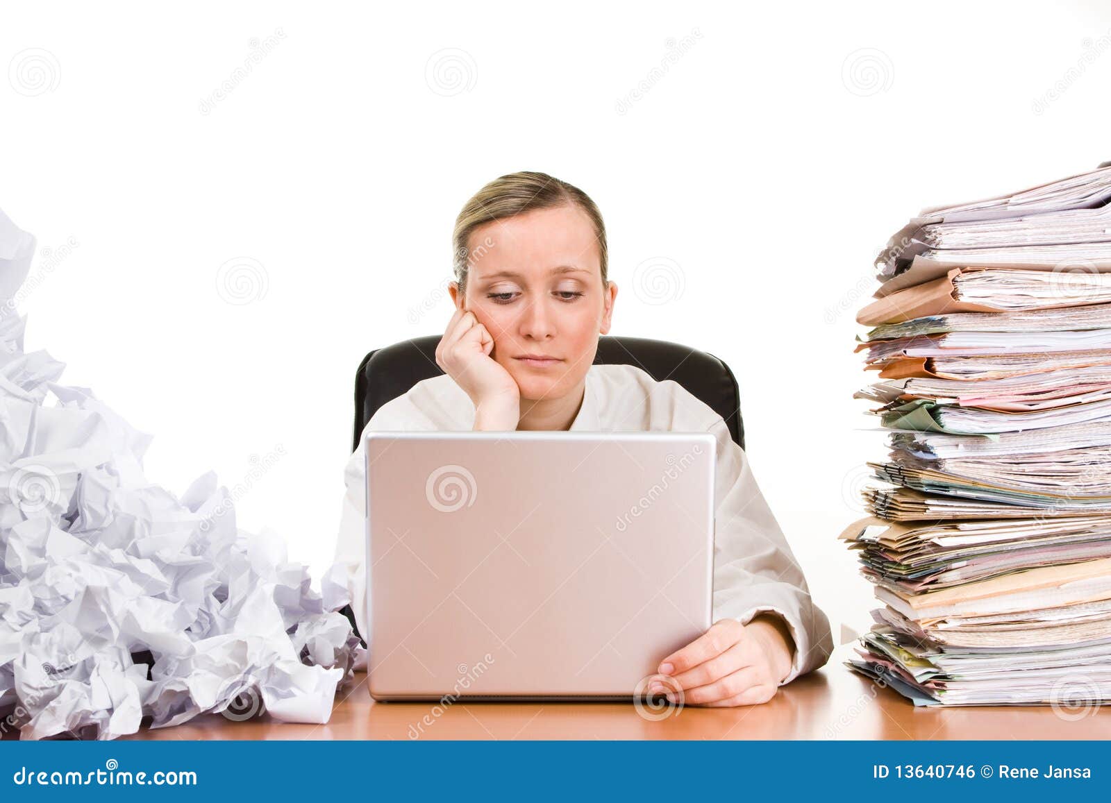 businesswoman with paperwork