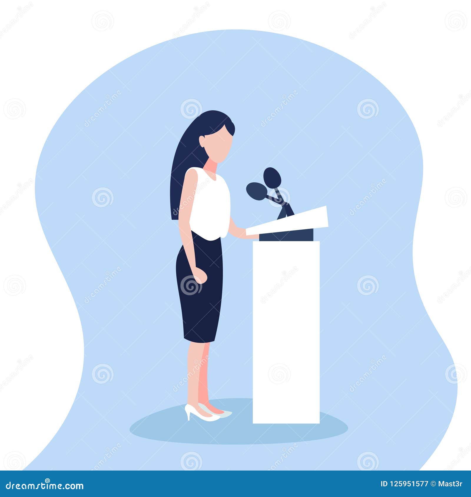 public speech clipart politician