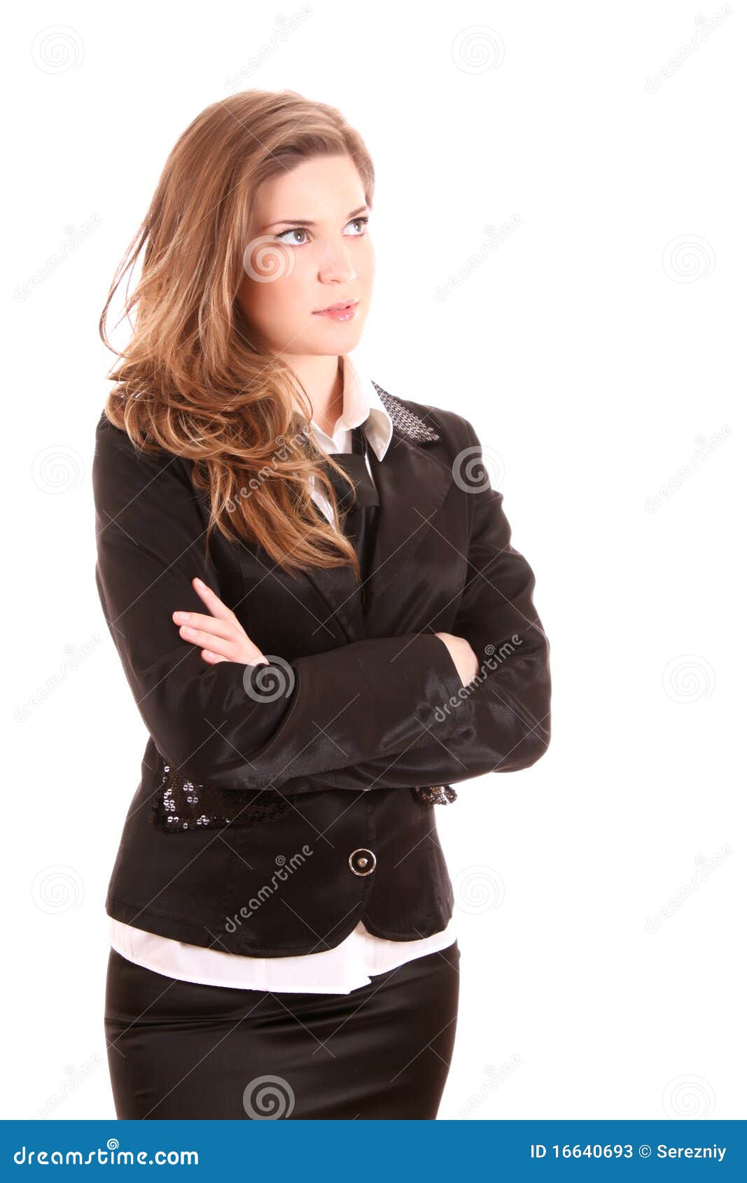 Businesswoman Posing Isolated Stock Image Image Of Female Beauty