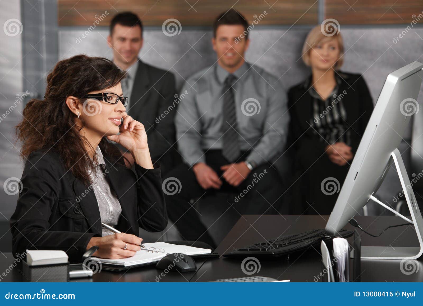 businesswoman talking on mobile