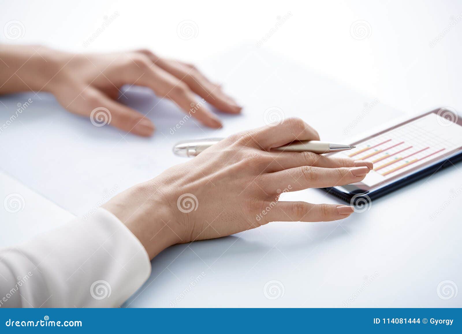 businesswoman using mobile phone