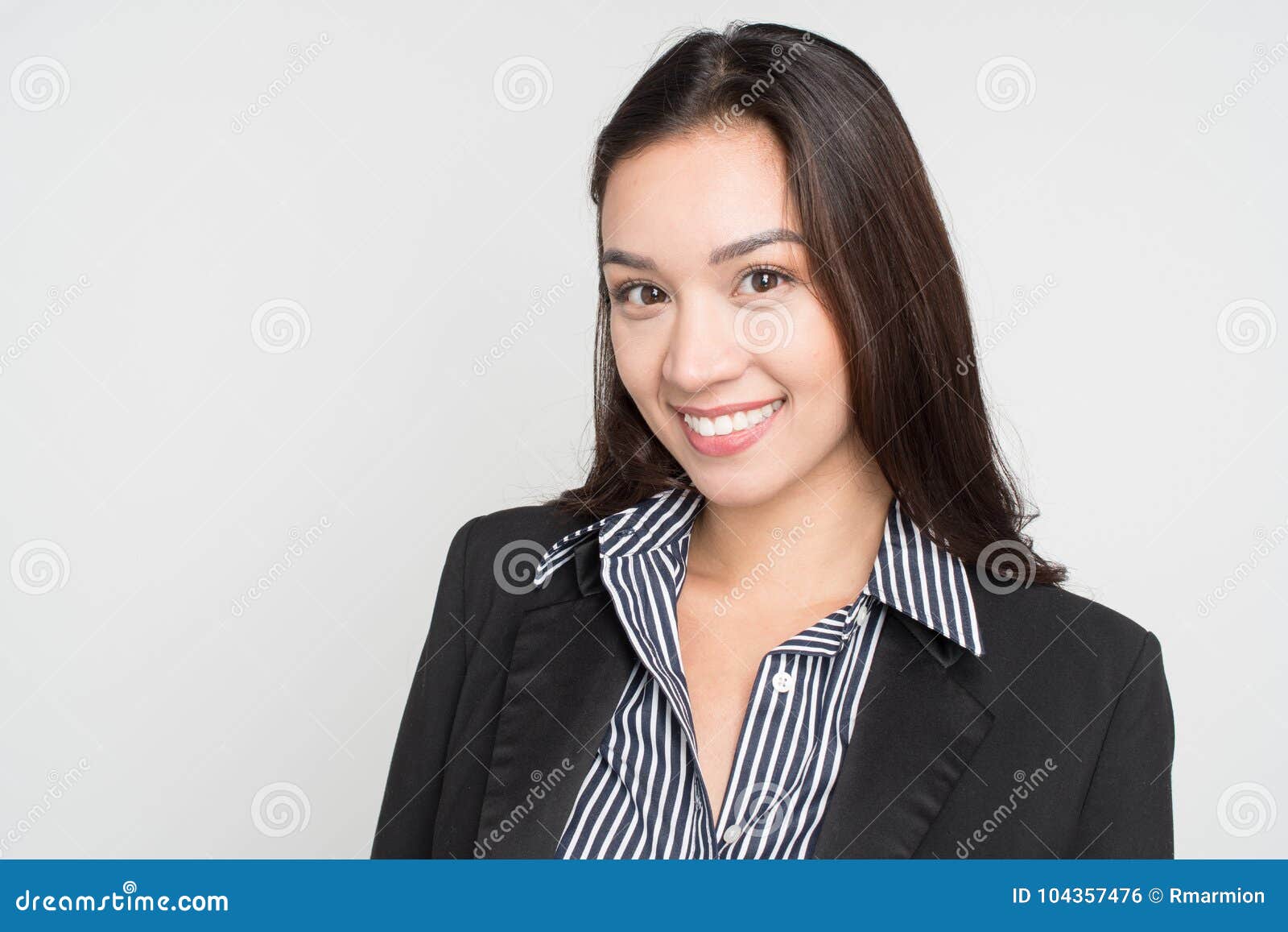 Businesswoman on White Background Stock Photo - Image of corporate ...