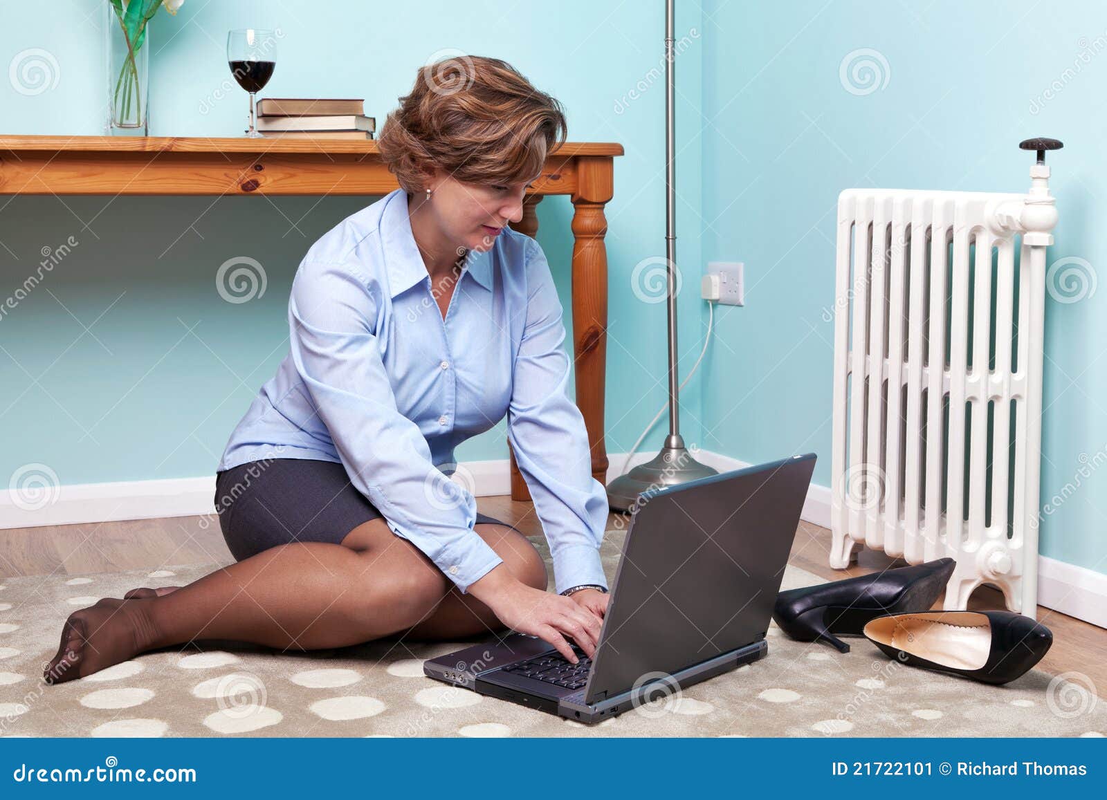 Businesswoman Working From Home Stock Image Image 21722101