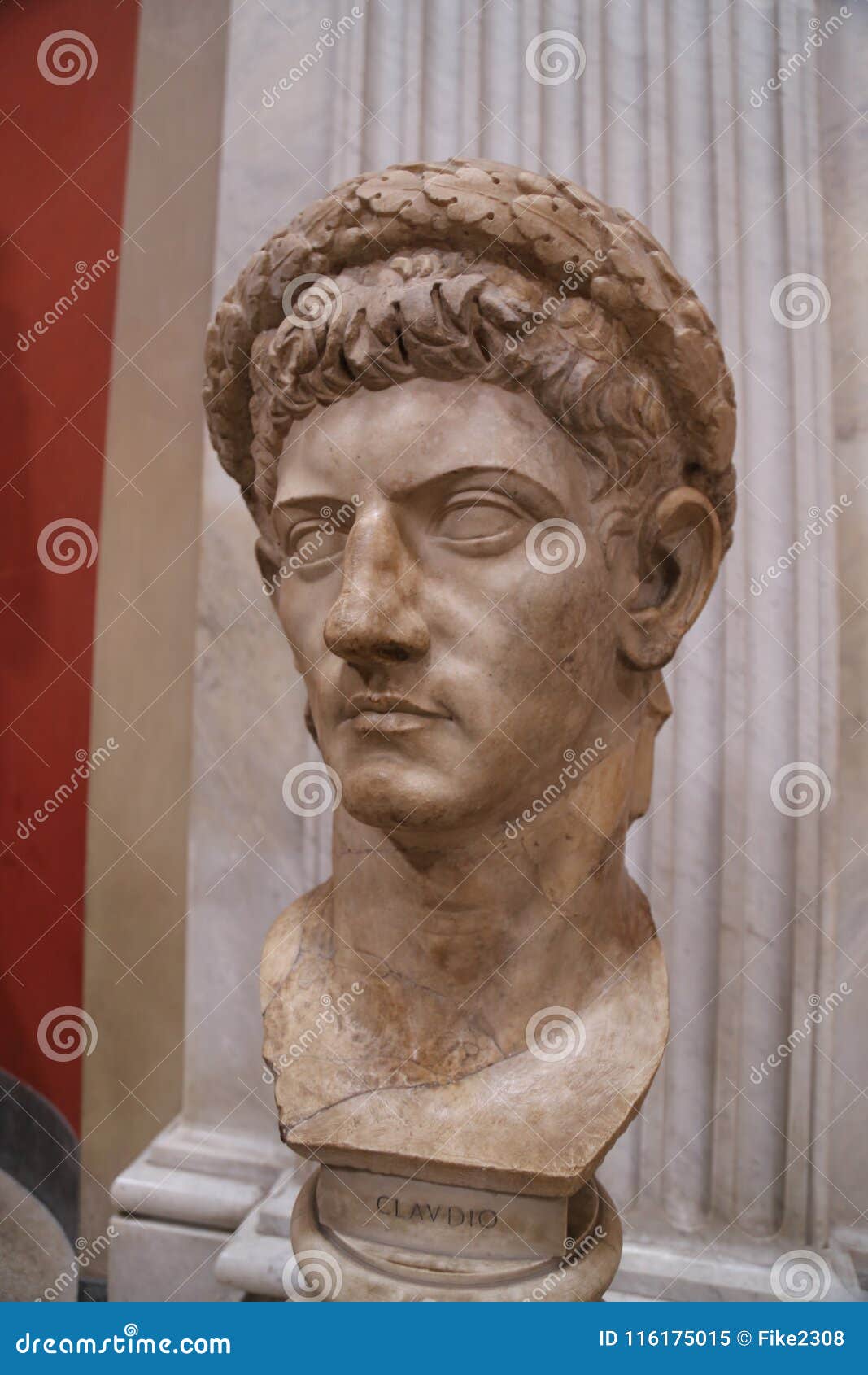 Bust of Claudius at the Vatican Editorial Image - Image of treasury ...