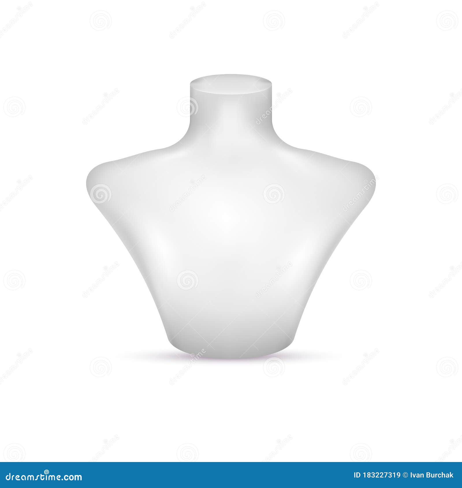 Mannequin bust and head Royalty Free Vector Image