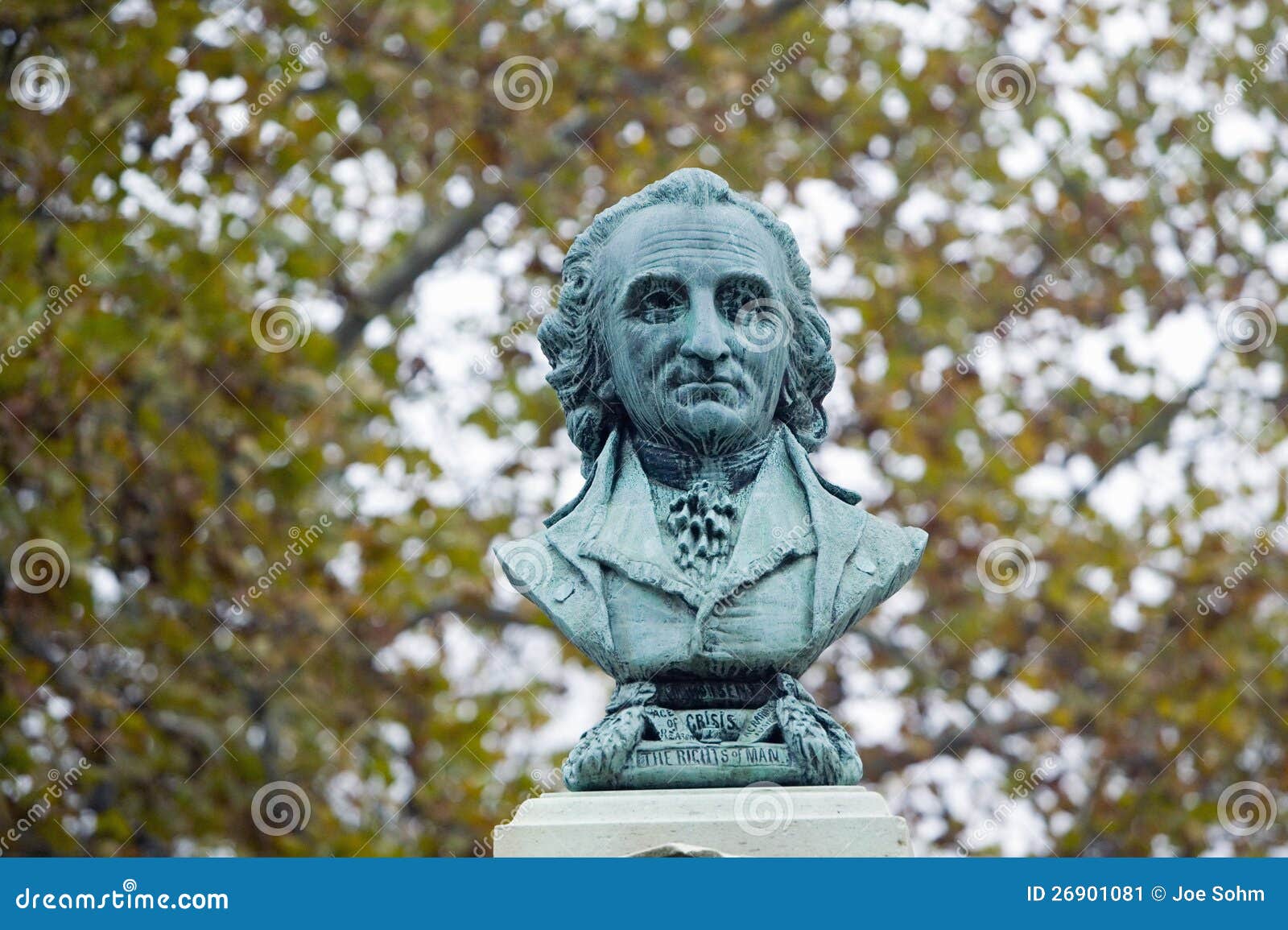 bust of thomas paine