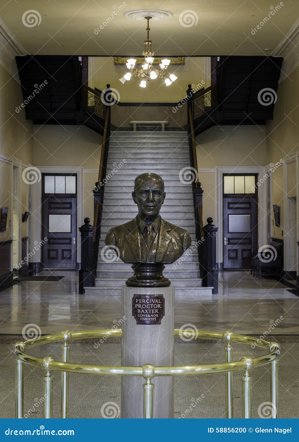 Busto de Percival Baxter imagem editorial. Imagem de augusta 58856200