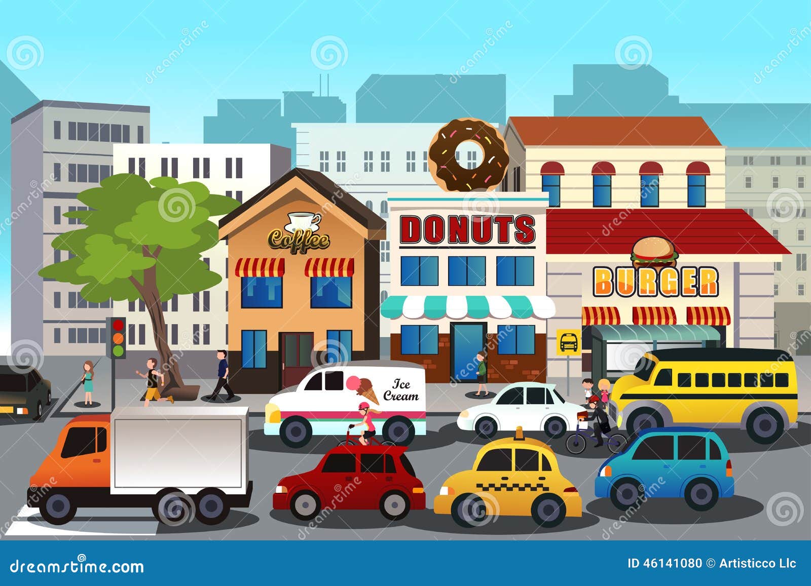 Busy Street With People Cars Isometric Vector Person Girl Design Vector,  Person, Girl, Design PNG and Vector with Transparent Background for Free  Download