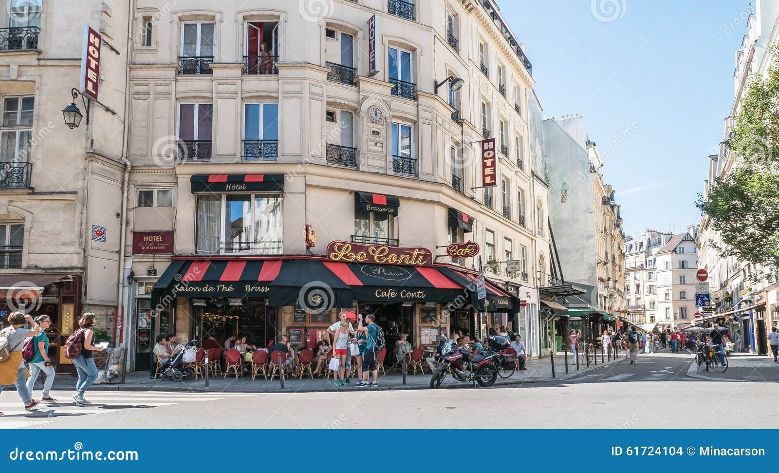 Paris Street Cafe Scene