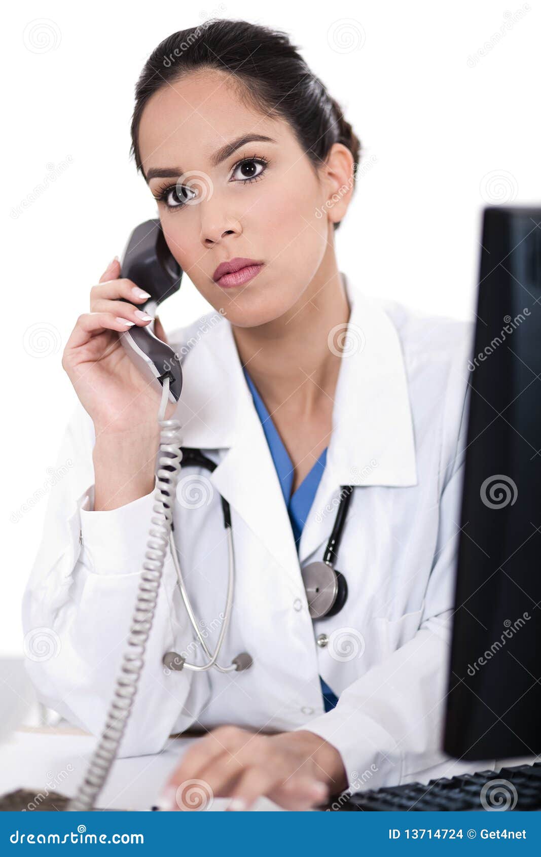 Busy at phone stock photo. Image of background, beautiful 13714724