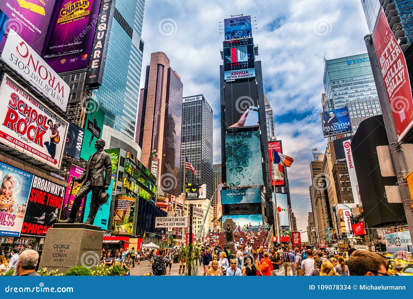 Busy Times Square In NYC The Place Is Famous As World S Busiest Place For Pedestrians And An