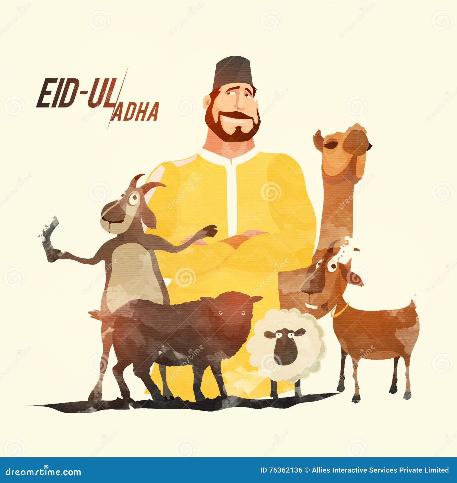 Butcher with Animals for Eid-Al-Adha Celebration. Stock Illustration - Illustration of kareem, islam: 76362136 Butcher with Animals for Eid-Al-Adha Celebration. Stock Illustration - Illustration of kareem, islam: 76362136