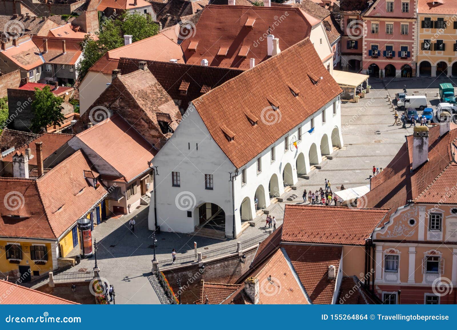 Butchers Guild Hall 1370 and the Bridge of Lies in Sibiu