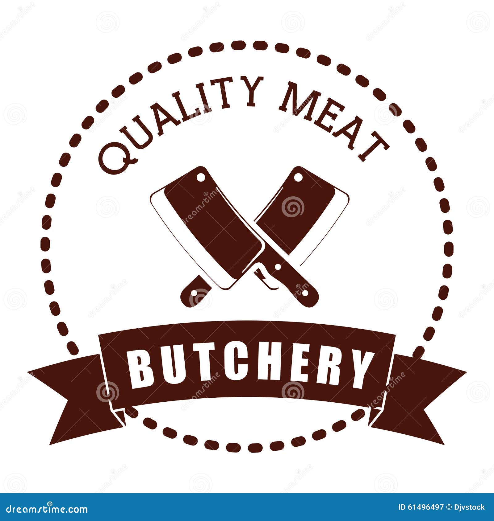 Butchery or butcher theme stock vector. Illustration of silhouette ...