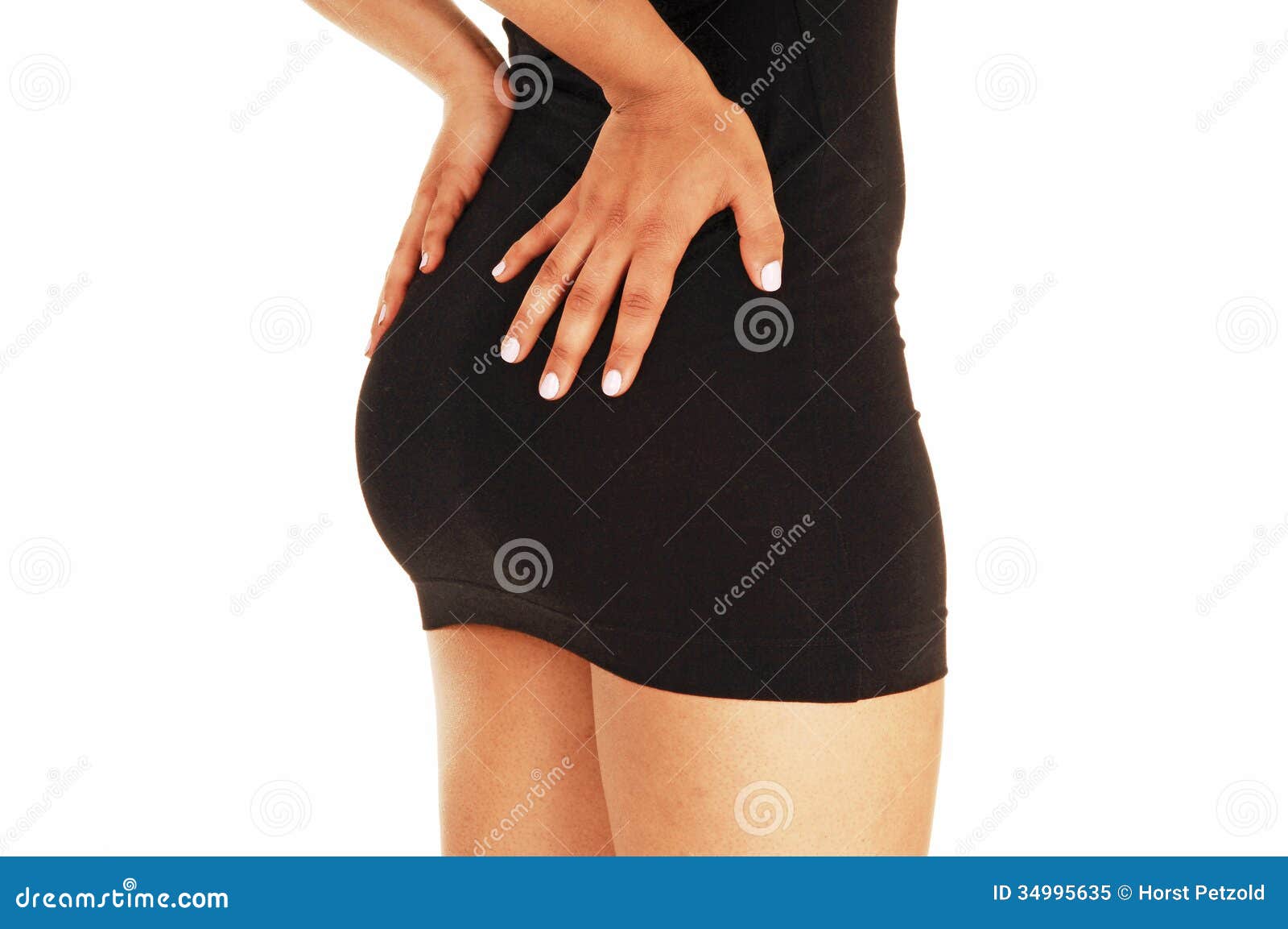 Butt short dress thumbs