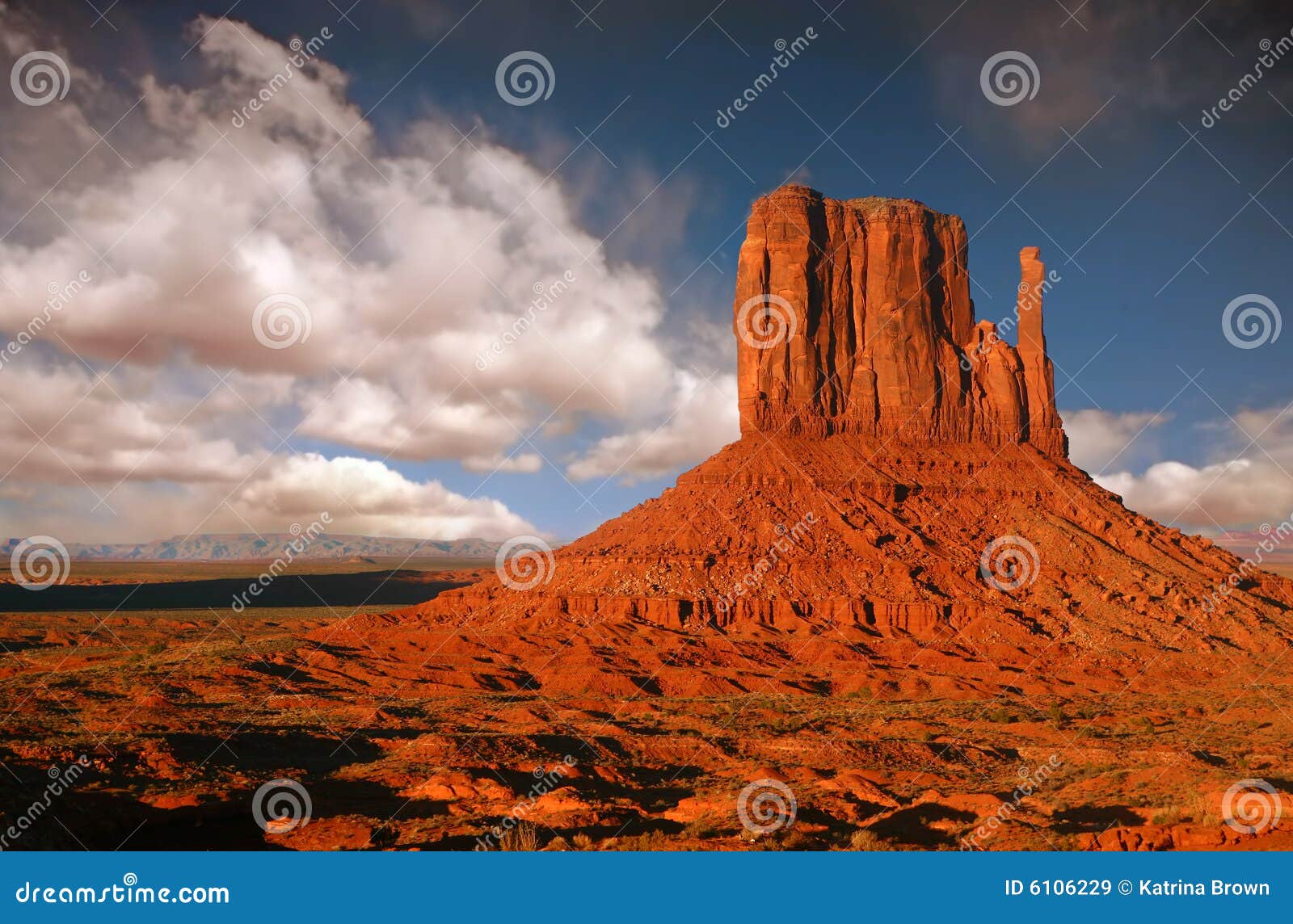 butte in monument valley, navajo nation, arizona