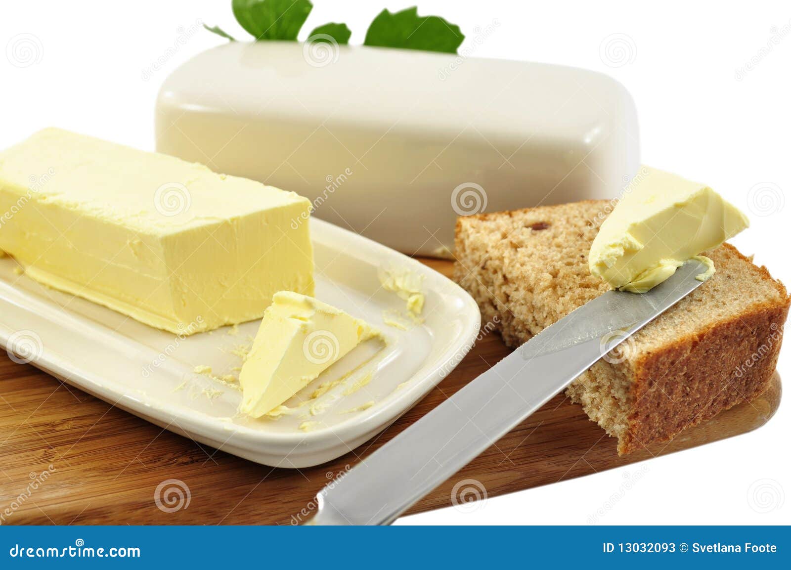 Butter and bread stock image. Image of margarine, yellow 13032093