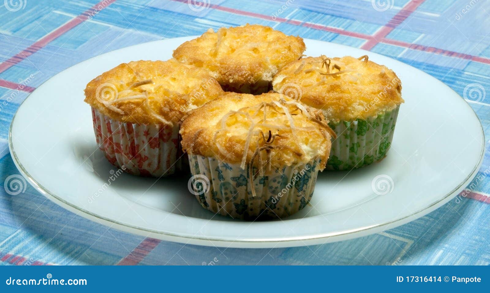 Butter Cake with Coconut Topping Stock Photo Image of cake, piece