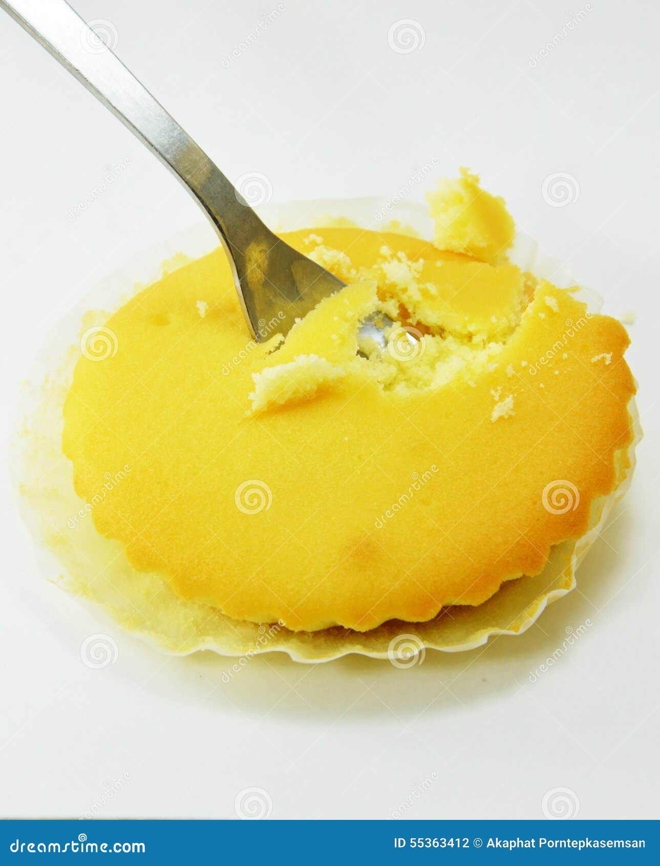 Butter cake on paper stock photo. Image of tool, butter 55363412